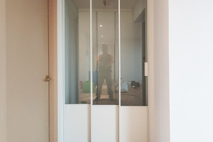 하남시 아파트 인테리어의 新트렌드: 초슬림 3연동 현관 중문 시공 후기